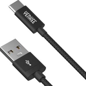 Kábel Yenkee USB-C do USB-A, 1 meter, čierny, na nabíjanie a prenos dát - Káble a príslušenstvo