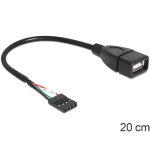 Delock 83291 USB 2.0 type-A female to pin header cable 20 cm - Delock USB Adapter