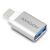 Adapter USB Axagon RUCM-AFA USB-C - USB Srebrny  (RUCM-AFA) 64860250