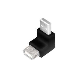 LogiLink USB 2.0 male to female right angle adapter black (AU0025)
