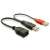 DeLock DL65306 USB 2.0 Y-cable, 20cm, black, red