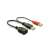 DeLock DL65306 USB 2.0 Y-cable, 20cm, black, red