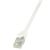 Cablu patch LogiLink CAT6 2m, alb, conector RJ45