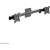 Neomounts FPMA-CB100BLACK kettős monitor tartó, fekete, 10kg teherbírás