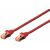 RJ45 Network Patch Cable CAT 6 S/FTP 2.00 m Red Halogen-free, stranded pair, Shielded, Flame-retardant Digitus (DK-1644-020/R) 64863756