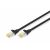 RJ45 Network Patch Cable CAT 6A S/FTP 2.00 m Black Halogen-free, stranded pair, Shielded, Flame Retardant Digitus (DK-1644-A-020/BL) 80366612