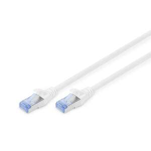 Digitus CAT 5e SF/UTP patch kábel, fehér, 10 méter, RJ45 csatlakozókkal - FTP kábel