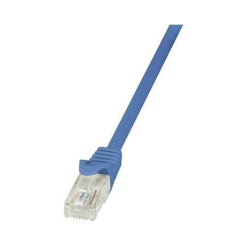 Sieťový kábel RJ45, CAT 6 U/UTP [1x zástrčka RJ45 - 1x zástrčka RJ45] 2 m, modrý LogiLink (CP2056U)