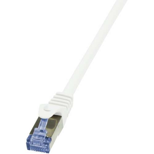 Cablu patch LogiLink PrimeLine CAT6A S/FTP, 5 metri, alb