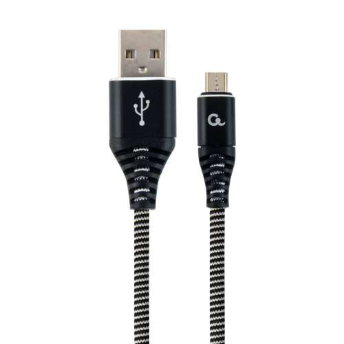 Cablexpert CC-USB2B-AMMBM-2M-BW USB kábel USB 2.0 USB A Micro-USB B Čierna 81536042