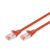 DIGITUS Patchkabel Cat6  S/FTP 2xRJ45  0.5m rot  Hebelschutz Polybeutel 80801369
