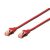 DIGITUS Patchkabel Cat6  S/FTP 2xRJ45  0.5m rot  Hebelschutz Polybeutel 80801369