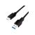 Black LogiLink USB-C to USB-A 3 meter cable
