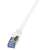 Cablu patch LogiLink PrimeLine CAT.6A RJ45 S/FTP, 1 metru, alb