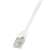 LogiLink CAT6 UTP patch kábel, fehér, 1 méter