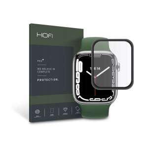 HOFI Hybrid Glass Apple Watch Series 7 (41mm) screen protector with black frame - Smart watch display protection film