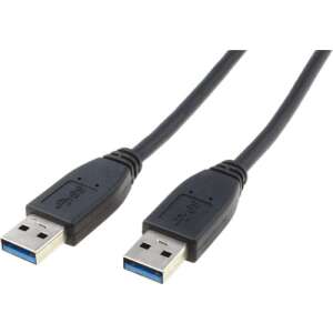 USB 3.0 A-A кабел Goobay 93928, дължина 1,8 метра, черен - Goobay
