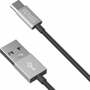 Yenkee USB A to Micro USB Cable, 1m, Grey - USB Cable