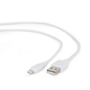 Кабел Gembird USB мъжки - Apple Lightning мъжки 1m бял 134167240 - Gembird