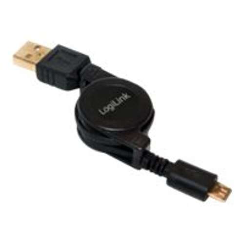 Kabel LogiLink USB do Micro-USB, 75cm, chowany