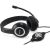 Equip Life Black USB Headset - Flexible Microphone, 2m Cable