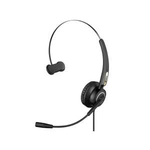 Sandberg USB Office Headset Pro Mono, schwarz, Mono-Headset mit Mikrofon, für PC, Laptop und mobile Geräte - Sandberg