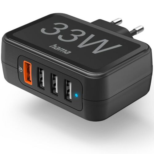 Hama 33W Încărcător de perete USB multiport pentru smartphone-uri și tablete