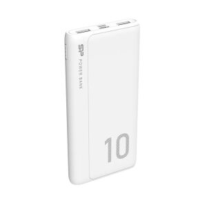 Silicon Power GP15 10000mAh Бяла Power Bank, изглед под ъгъл - Silicon Power