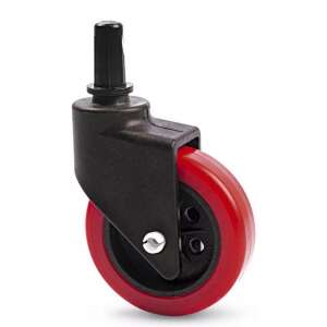 Hippo red plastic wheel for selective trash cans - Waste bin accessory