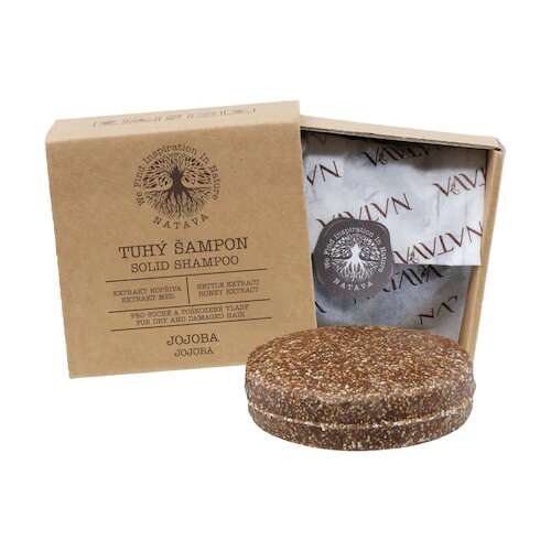 Natava Jojoba Pevný šampón pre suché a poškodené vlasy