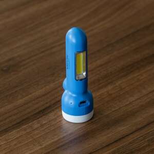 VYOX VA0087 Wiederaufladbarer 2-in-1-Taschenlampe mit Seitenlicht, blau - Taschenlampen & Stirnlampen