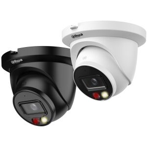 Dahua IPC-HDW2549TM-S-IL 5MP Turret IP Cameras in black and white - Dahua Security Camera