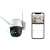 Imou Cruiser SmartColor 4MP Outdoor Wifi PT Security Camera with 30m Night Vision, showing the camera and a smartphone app