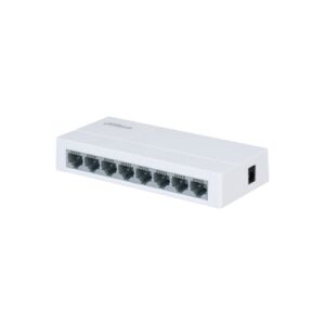 Switch Dahua PFS3008-8ET-L-V2 8-Port Fast Ethernet Unmanaged, Vedere unghiulară - Dahua