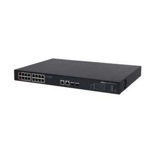 Comutator Dahua PoE - PFS3220-16GT-240 (16x 1Gbps at/af PoE + 2x 1Gbps + 2x SFP, 240W) 64959662