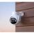 Imou Cruiser 2 outdoor PT dome security camera mounted on a wooden wall
