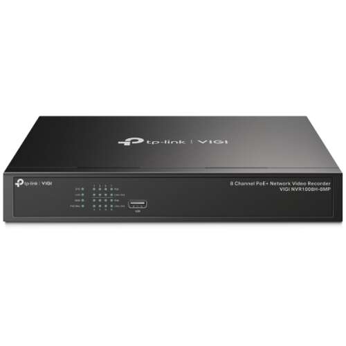 TP-Link VIGI NVR1008H-8MP 8-канален PoE+ видеорекордер