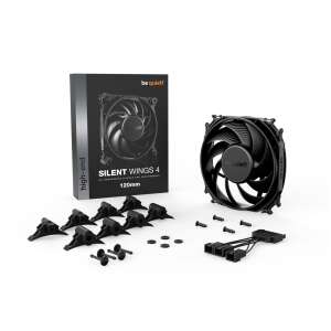 Be Quiet! Silent Wings 4 120mm PC fan with accessories, black - PC Fan