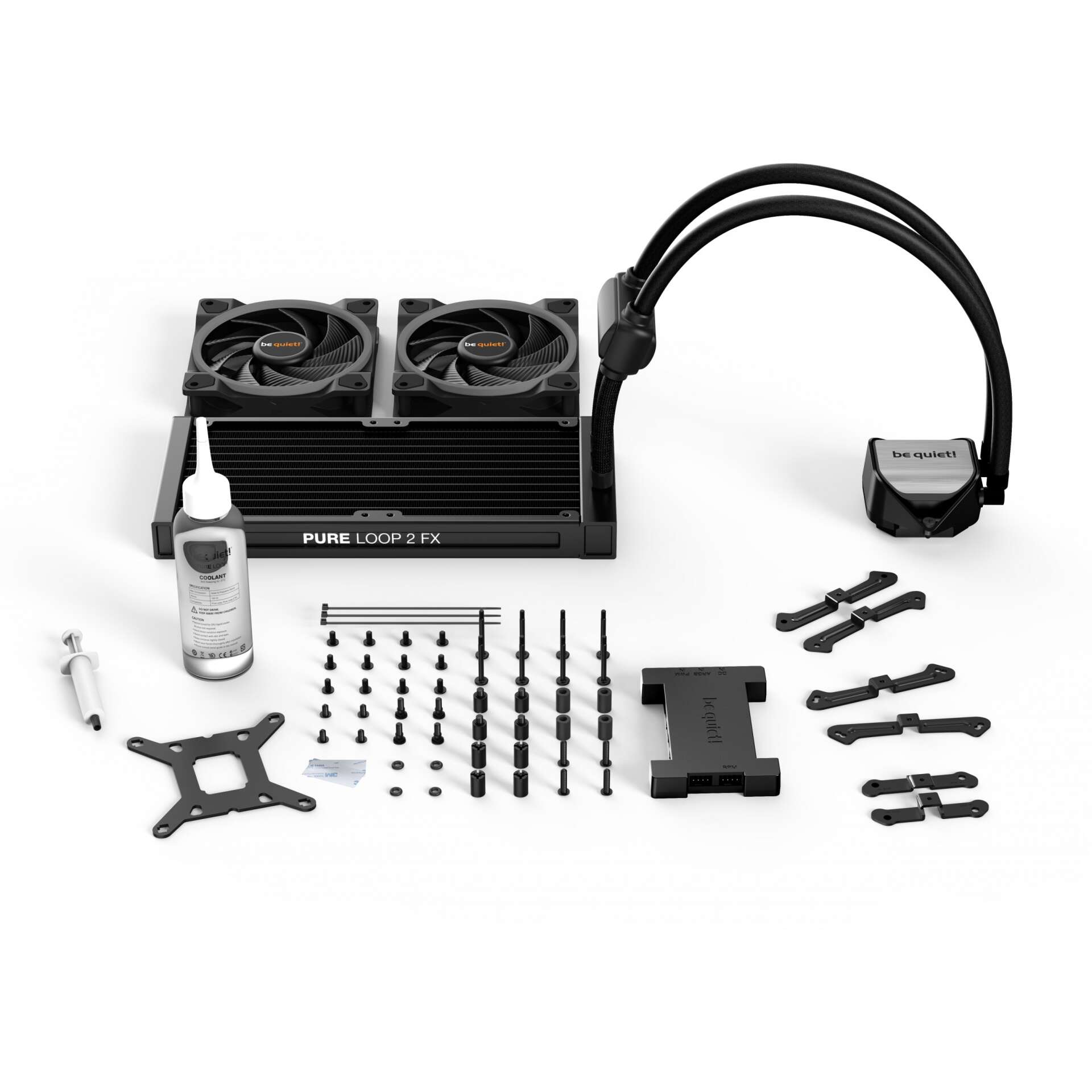 Be Quiet! CPU Water Cooler - PURE LOOP 2 FX (2x120mm RGB ventillá...