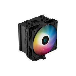 DeepCool AG500 BK ARGB hladnjak procesora s RGB ventilatorom, pogled iz kuta - DeepCool