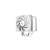DeepCool AK500 WH CPU cooler, white, angled view