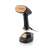ETA Stephany 3270 90000 handheld garment steamer, black and gold, base and steamer separated