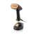 ETA Stephany 3270 90000 handheld garment steamer, black and gold, base and steamer separated
