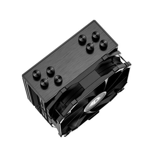 Cooler CPU ID-Cooling SE-224-XTS MINI BLACK, negru, vedere din unghi