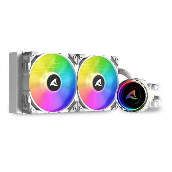 Sharkoon cpu water cooler - s80 rgb white aio 240mm (max. 35 db (...