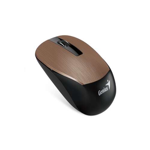 Mouse Genius - NX-7015 (fără fir, USB, 3 butoane, 1600 DPI, BlueEye, maro roz)