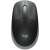 Mouse wireless Logitech M190, dimensiuni standard, optic, gri și negru, vedere de sus