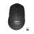 Logitech M330 Silent Plus wireless mouse, black, top view with USB receiver