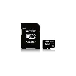 Silicon Power MicroSD kártya - 32GB microSDHC Elite UHS-1 + adapter
