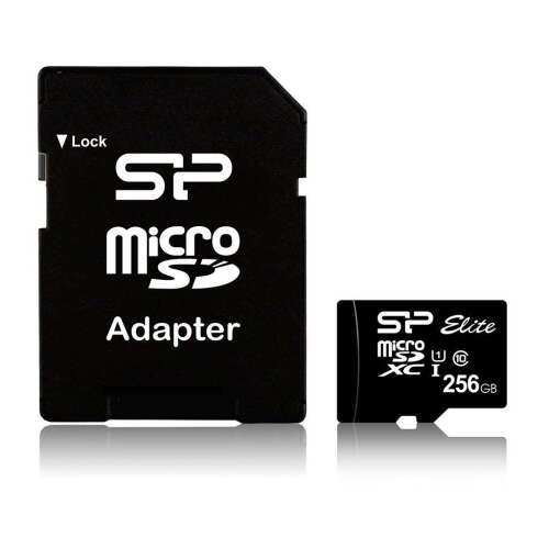 Karta microSD Silicon Power - 256GB microSDXC Elite UHS-1 U1 + adapter